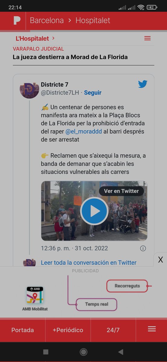 Quan diem que a <a href="/Districte7LH/">Districte 7</a> et portem '#LHospitalet que no t'explicaran' també és això. Grans diaris -amb pressupostos que no tenen res a veure amb el nostre- fent-se ressò del que cobrim.