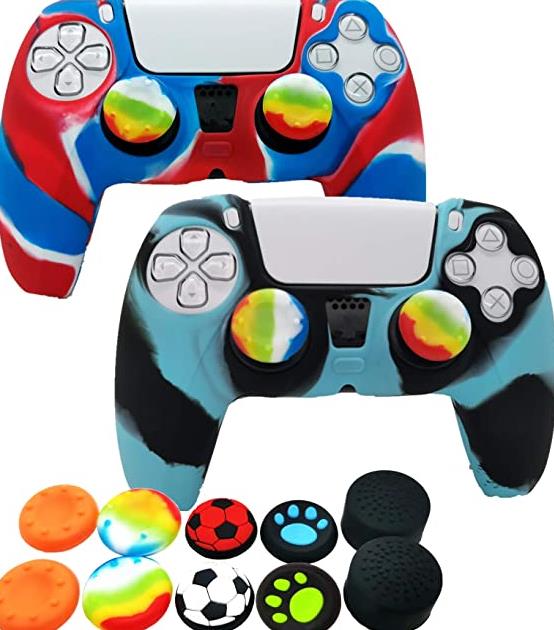 Silicone Skin for PS5 Dualsense Controller, 2pcs Durable Case Cover for Playstation 5 with 10pcs Thumb Joysticks Grips (4) 82BUGE1

https://t.co/VXULYfEbo0 https://t.co/SGrfHTujkP