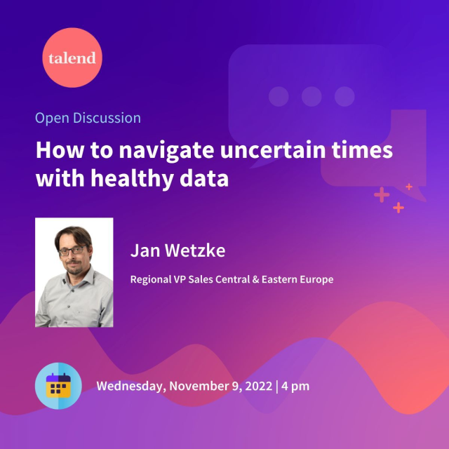 Join Talend at #BCW22 for a discussion about the importance of data to better weather the economic downturn #datahealth bit.ly/3UiJk6B