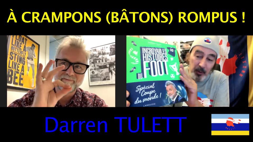 DidierRoustan's tweet photo. Avec @1DarrenTulett on va parler des "Incroyables histoires du foot (spécial CDM)" à l'occasion de la sortie de son livre.. mais aussi se replonger dans une époque anglaise et découvrir sa passion débordante pour le football.. partie 1 de l'itw 👉 https://t.co/9PK2nSClP2 https://t.co/PjCWNDfKkn