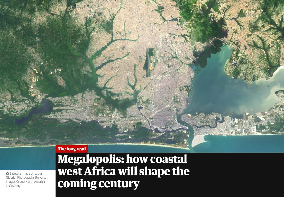 πΆββοΈπΆββοΈπ΄πβ‘ (@tuminitiative) on Twitter photo Coastal west Africa will be the world's most rapidly urbanizing region β a Megalopolis.
The success of this region will hinge largely on its city and regional transportation networks. Read this fascinating article by <a href="/guardian/">The Guardian</a> β¬οΈπ #JustTransition
theguardian.com/world/2022/octβ¦ Coastal west Africa will be the world's most rapidly urbanizing region β a Megalopolis.
The success of this region will hinge largely on its city and regional transportation networks. Read this fascinating article by <a href="/guardian/">The Guardian</a> β¬οΈπ #JustTransition
theguardian.com/world/2022/octβ¦