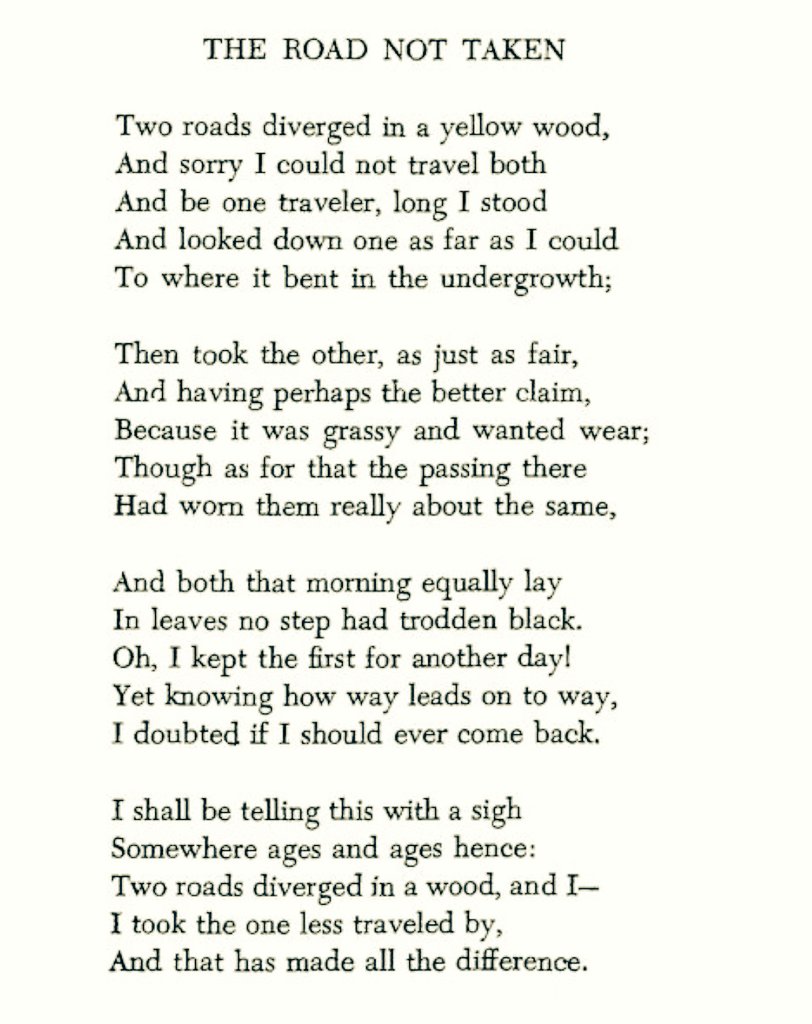 Poem of the Day 🙂

Robert Frost 🖎