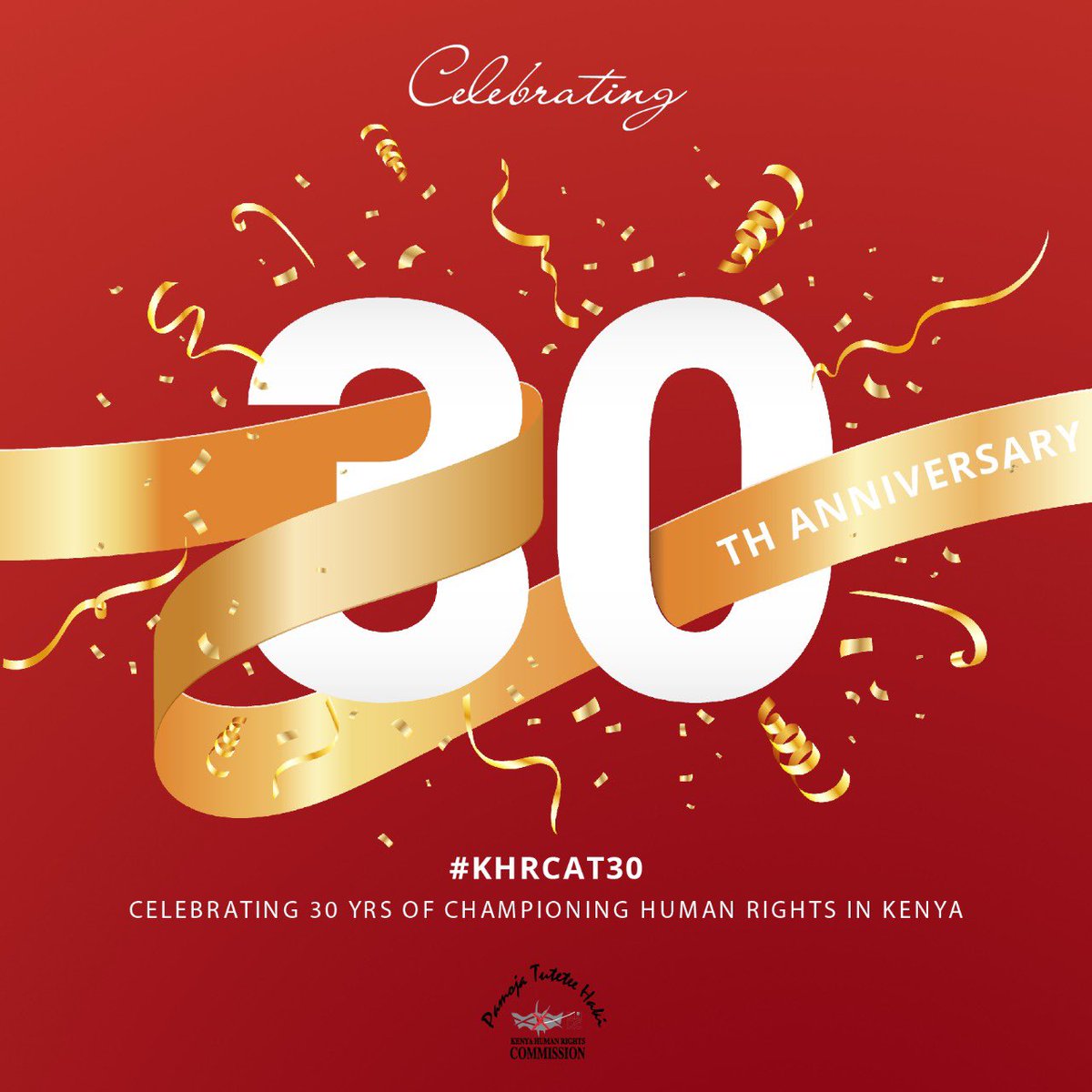 📣Niaje #Wakenya!

This year <a href="/thekhrc/">KHRC</a> celebrates its 30th anniversary. 🎂

Join us in honouring those who fought before us, those who are fighting with us &amp; in recommitting to be outfront in leading our nation to human rights ideals.

Furaha ni kuwa na marafiki 🎶
#KHRCAT30.