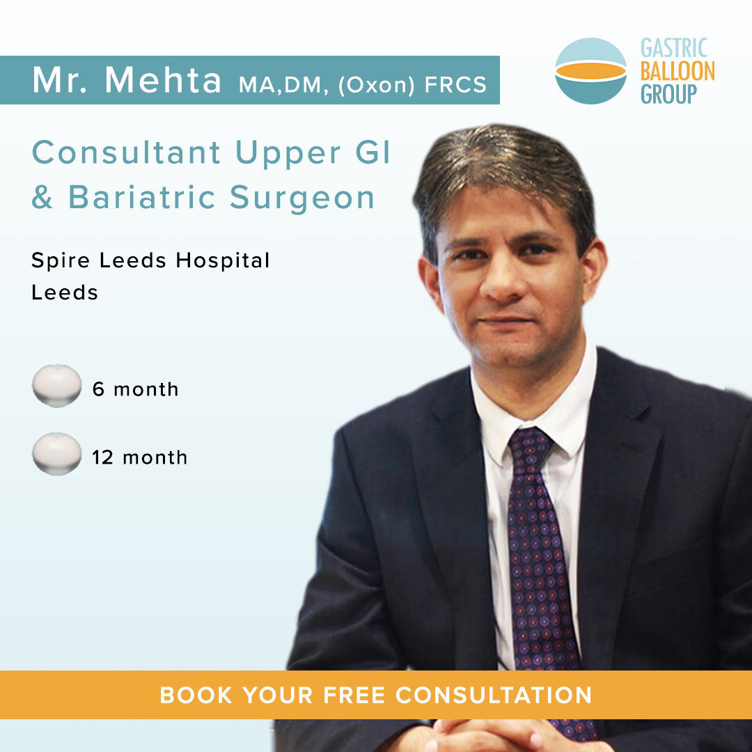 Our Leeds-based Consultant Upper GI & Bariatric Surgeon, Mr. Mehta performs 6 & 12-month gastric balloon procedures! Call us on 0800 138 9696 or visit our website to view all our clinics & consultants across the #uk: gastricballoongroup.com/gastric-balloo… #meettheteam #leeds#spire #medical