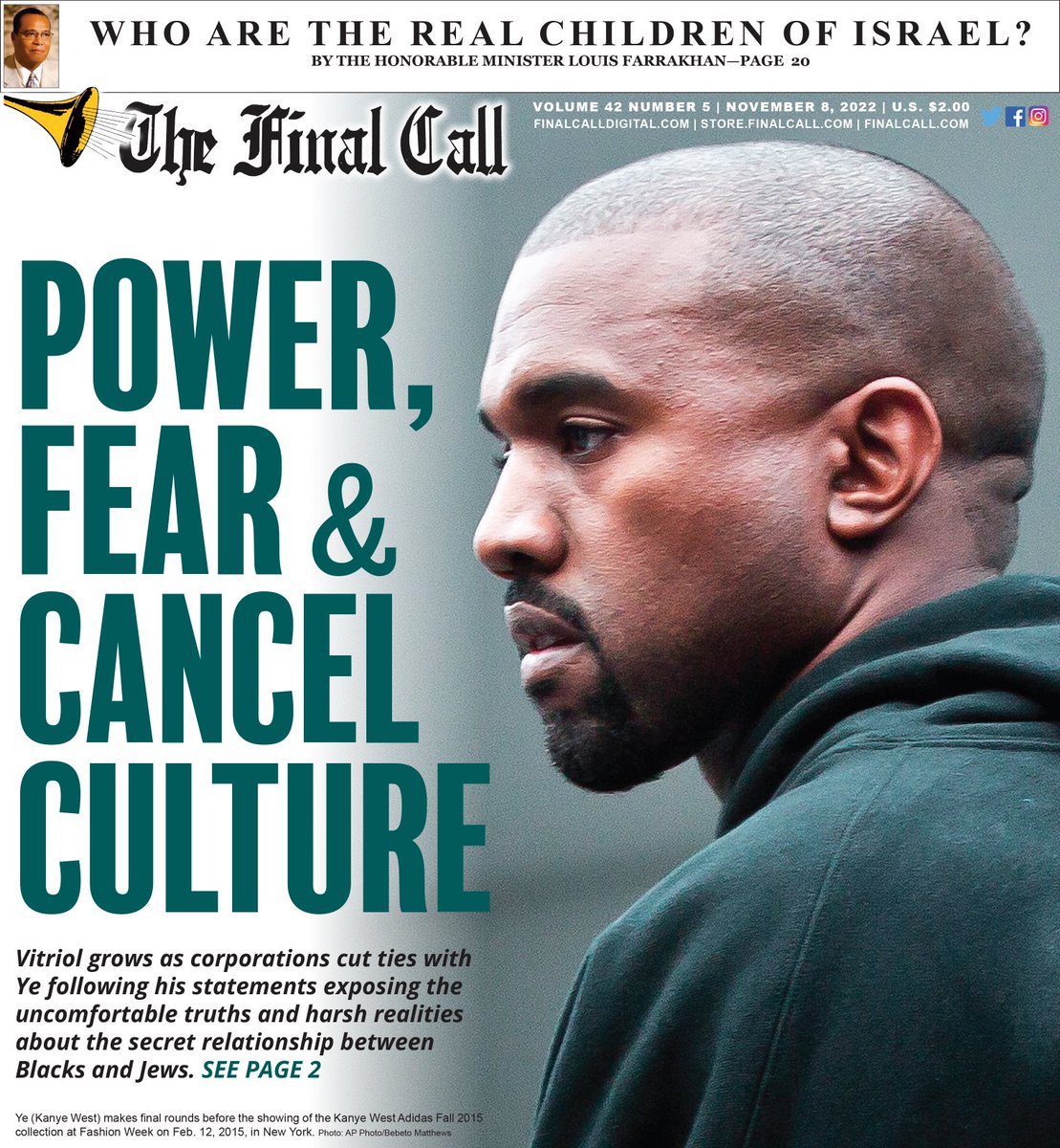 fontainedeon's tweet image. Peace. We Thank Almighty Allah 4 The Fearless, God Centered, God Guided Publisher Of Peace, The Hon Min Farrakhan, The Nat Rep Of The Most Hon Elijah Muhammad &amp;amp; The NOI

Pls Subscribe @store.finalcall.com &amp;amp; or call 866-602-1230 ext 200

Your support is most appreciated