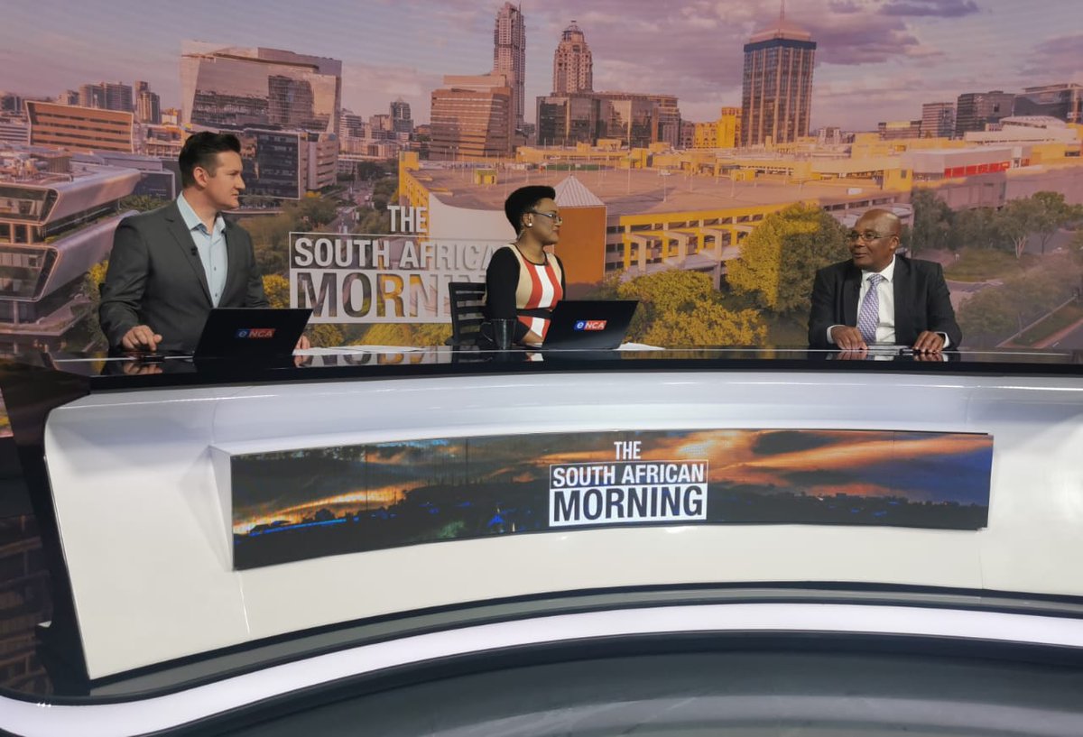 Min Motsoaledi has arrived in eNCA studios for an interview on Home Affairs topical issues. <a href="/GCISMedia/">GCIS Media Liaison</a> <a href="/eNCA/">eNCA</a> <a href="/GarethEdwardsSA/">Gareth Edwards</a> #TheSouthAfricanMorning
