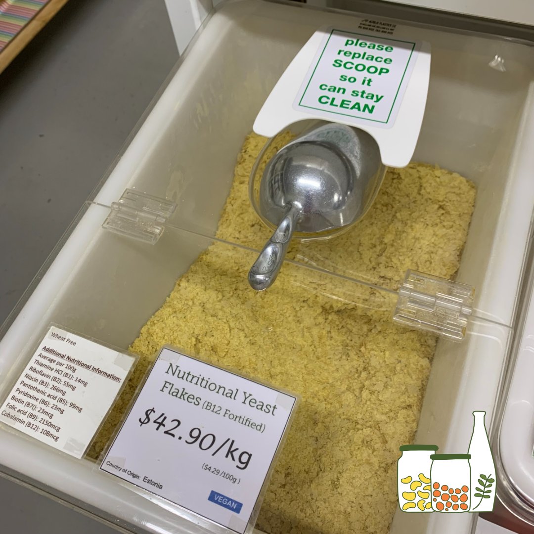 Village_Foods's tweet photo. We stock bulk Nutritional Yeast and bulk Vital Wheat Gluten, two things that may be hard to come by, as well as grains, nuts, dried fruit, flour and Vegan friendly detergents, soaps and home cleaning products. And waaay to many chocolates and lollies too.
#worldveganday https://t.co/TyvYFIvRw1
