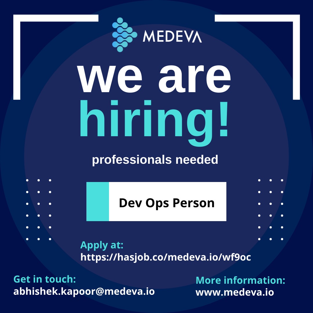 Medeva5's tweet photo. #HIRING NOW!

Medeva is looking for #DevOps #Engineer to deploy and maintain scalable cloud software solutions. 

#developer #tech #techjobs #techjob #job #jobalert #jobhunt #jobfinder #jobalerts #jobforyou #jobsearch #jobopening #jobs #EngineerJobs https://t.co/5X8WcEXhVm