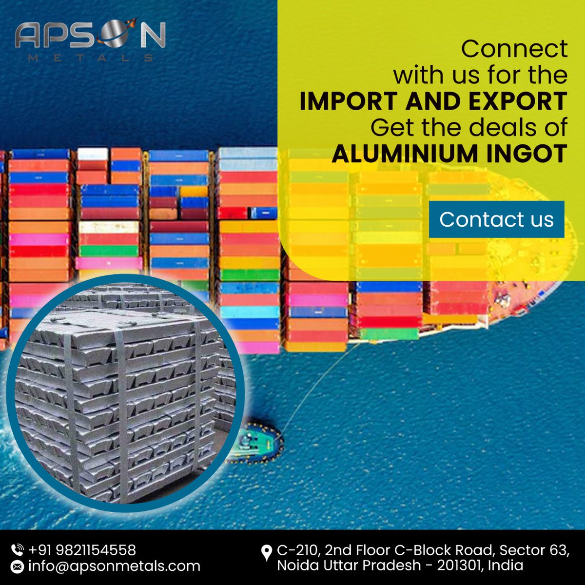 ApsonMetal's tweet photo. 𝗔𝗟𝗨𝗠𝗜𝗡𝗜𝗨𝗠 𝗜𝗡𝗚𝗢𝗧
Apson Metals:-Connect with us for the Import and Export get the deals of Aluminium Ingot

☎️: +9821154558
🌎: https://t.co/6UHBcnliia
.
#Apson_Metal #steel #steelcoil #rolledsteelcoil #coil #rolled #metals #alimunium #motorscrap #Explore #exploremore https://t.co/ONTO9TFGiZ