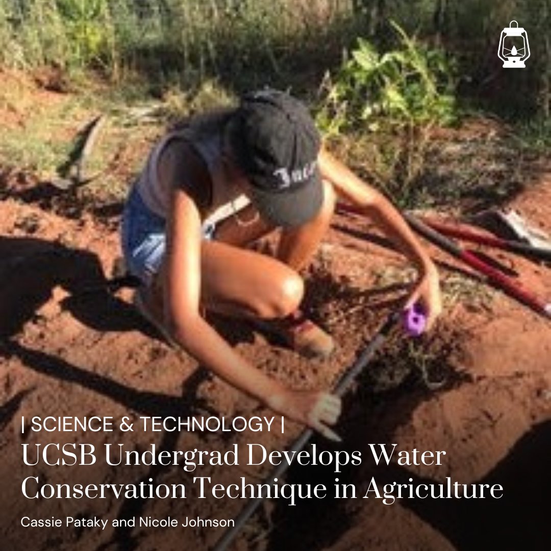 tblucsb's tweet photo. On Oct. 12, Visala Tallavarjula, a fourth-year environmental studies major at UC Santa Barbara (UCSB), spoke at the United States Patent and Trademark Office in Virginia about her agricultural technique that reduces the use of freshwater and yields greater plant growth. https://t.co/HKDY8PnMUw