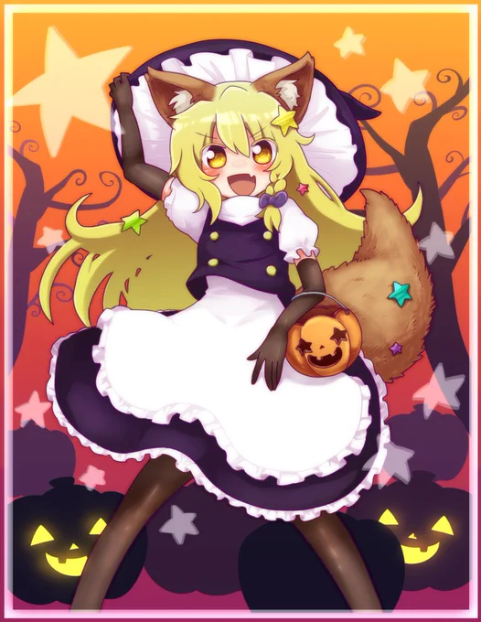 再掲ハロウィン魔理沙ちゃん達 
