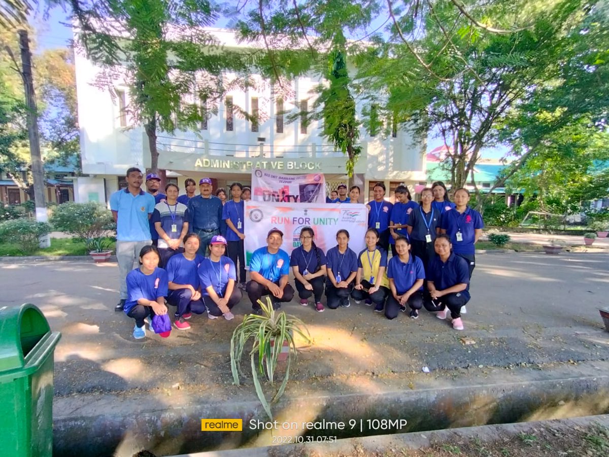 moonroyo12's tweet photo. Run for Unity programme organised by DARRANG COLLEGE NSS Unit in collaboration with NCC unit of DARRANG COLLEGE on special occasion of Unity Day @_NSSIndia @GUCampusNSSUnit @NSS_DarrangCol https://t.co/V4vl0xaSsB