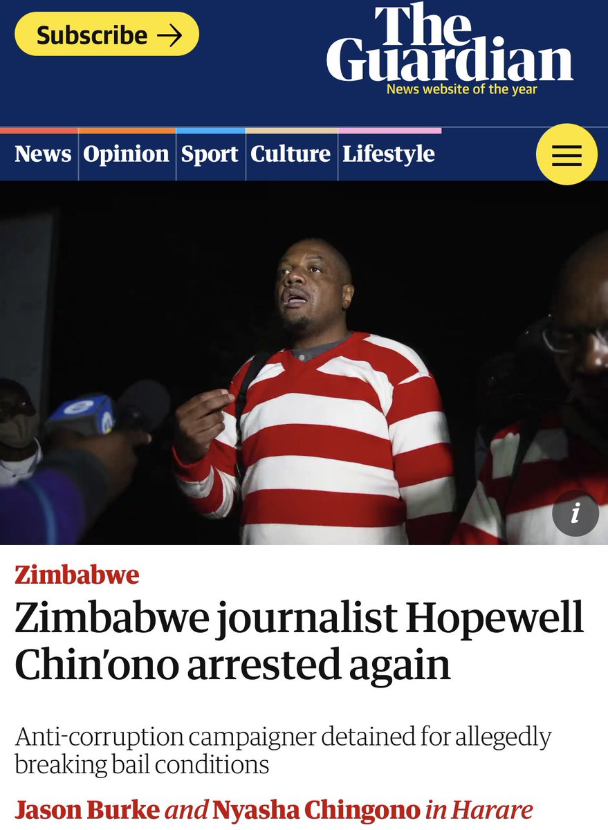 Hopewell Chin’ono tweet media