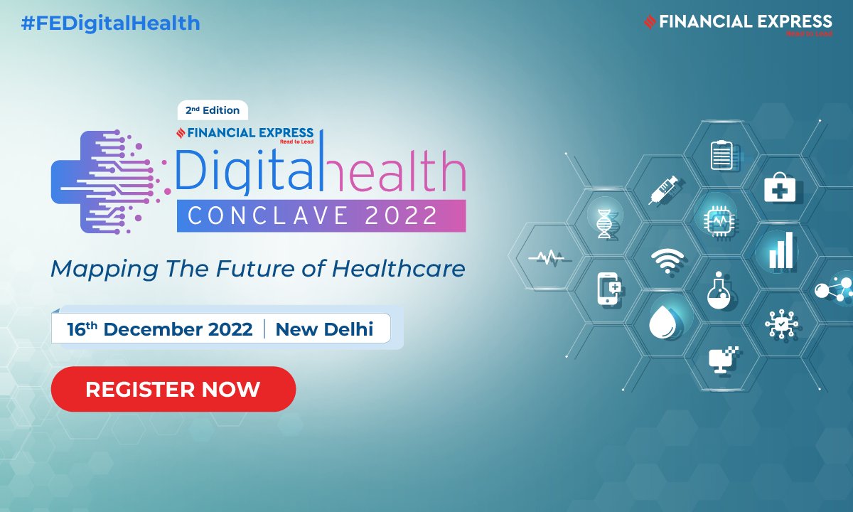 FinancialXpress's tweet photo. https://t.co/aYuphCVk51 is pleased to announce the 2nd edition of the FE Digital Health Conclave 2022 scheduled for 16th December, New Delhi.
Join us!
Click here to nominate: https://t.co/eac9jreu6Z
#FEDigitalHealth #FinacialExpress #Healthcare https://t.co/q8KBv9vQBe
