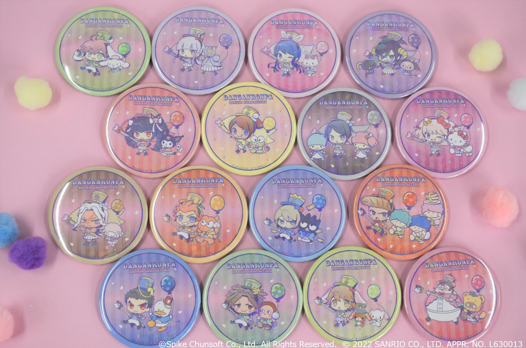 ダンガンロンパ×サンリオキャラクターズ 缶バッジ 06 8個入り