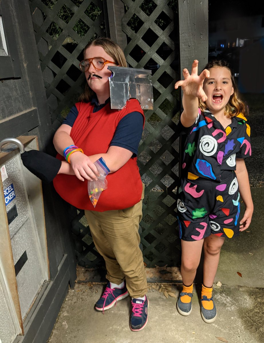 shawnajarrett's tweet photo. Halloween 2022: Stranger Things and Stranger Danger

(Can you name all four moral panics in Frank's costume?) https://t.co/7IAOOZ95HO