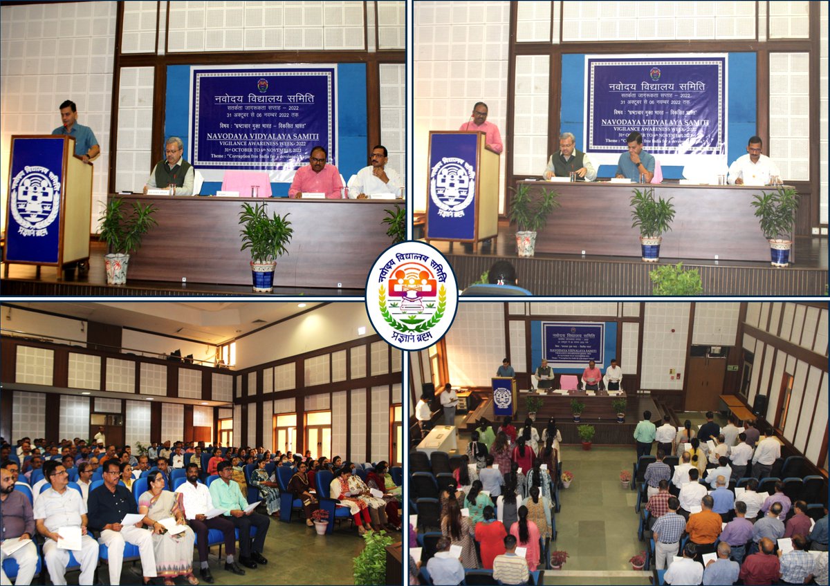 NVS_HQ's tweet image. सतर्कता जागरूकता सप्ताह और राष्ट्रीय एकता दिवस के अवसर पर, NVS के अधिकारियों व कर्मचारियों ने माननीय आयुक्त श्री विनायक गर्ग के नेतृत्व में एक बेहतर समाज और देश के निर्माण के लिए राष्ट्रीय एकता और अखंडता का संकल्प लिया। #VigilanceAwarenessWeek #NationalUnityDay2022 #unityday2022