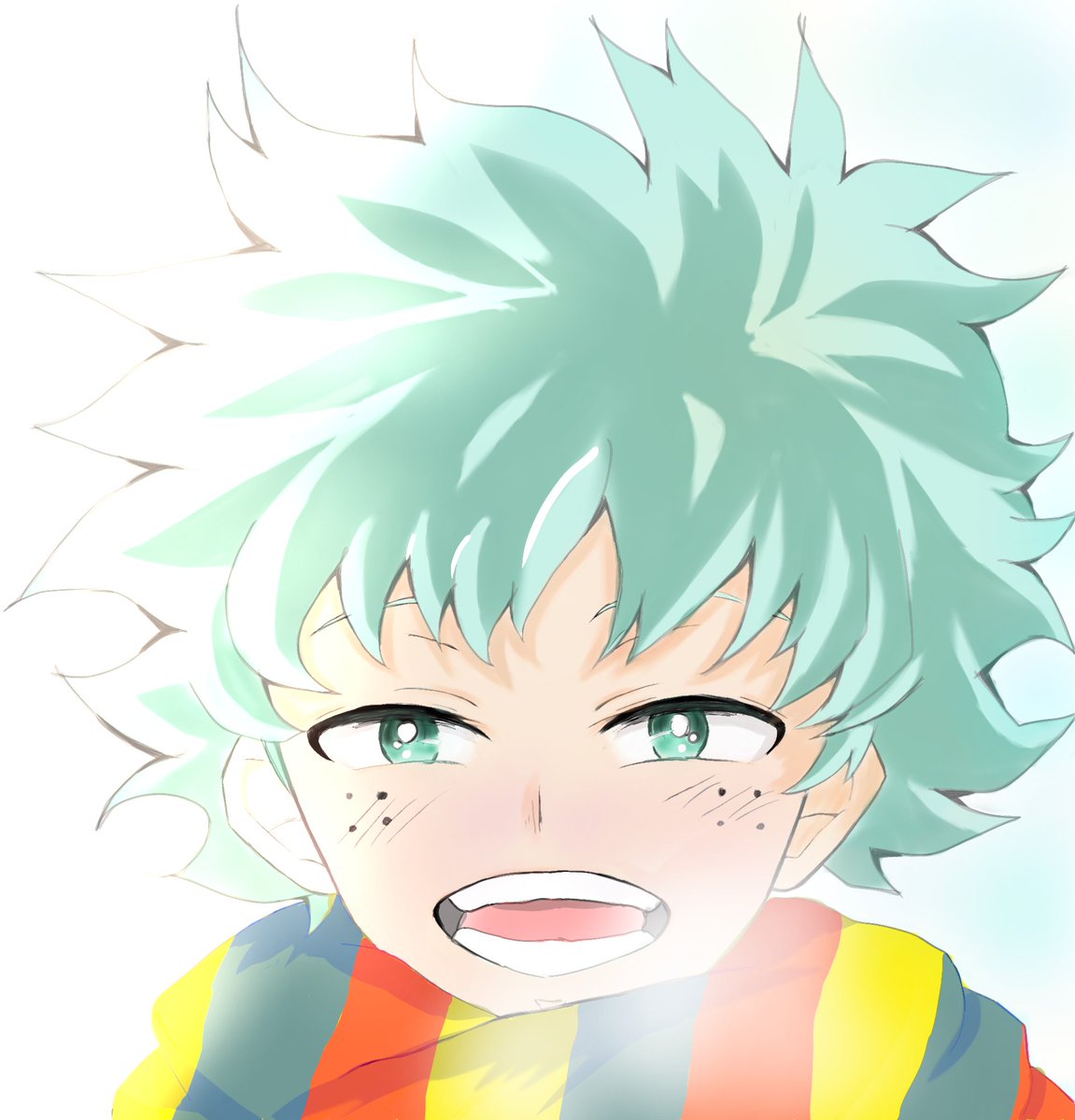 緑谷出久 イラスト 公式】読売新聞 12月4日新聞 僕のヒーロー