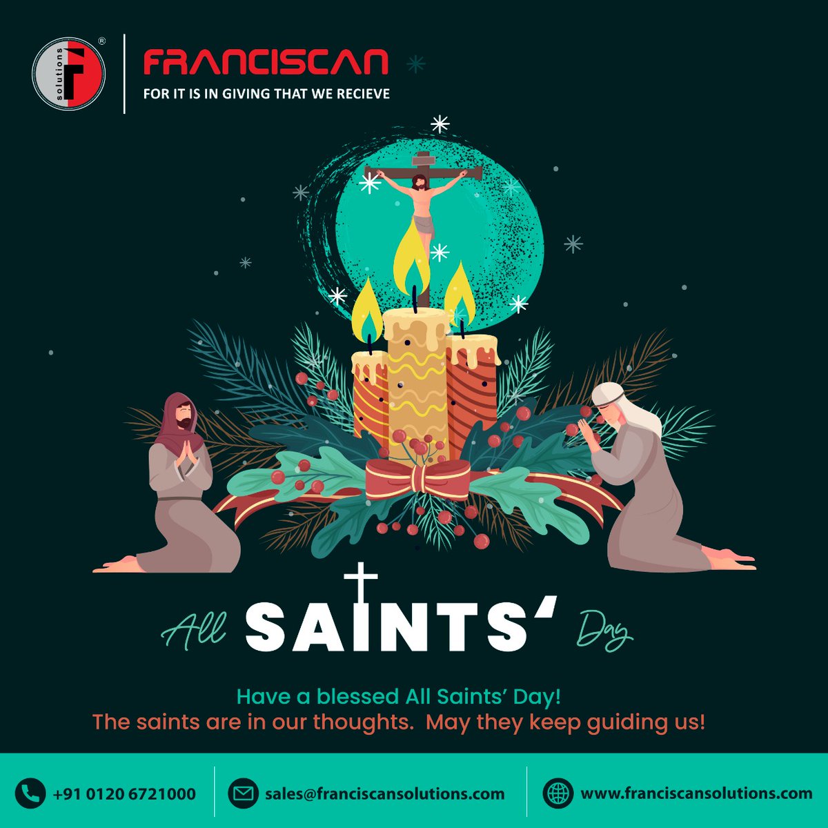 Wishing you a very happy All Saints' Day. May the Saints brighten your life with joy and shower you with many blessings.

#saintsday #saintsday2022 #erpsoftwareforschool #schoolmanagementerp