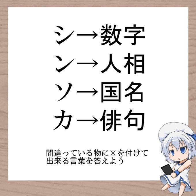 数字と人相と国名と俳句に囲まれて#三日月ネコ謎 #謎解き #わかった人はRT 