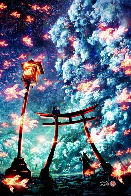 「曇天 鳥居」のTwitter画像/イラスト(人気順)
