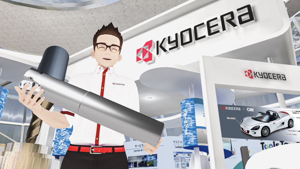 KYOCERA_TOOL's tweet photo. JIMTOF2022に出展します！

期間中に、とっておきのメタバース展示会をVRChat上で行います！🥽

期間：11/8(火)~11/13(日) 17:00~23:00
参加方法は「VRChatID: kyocera1にJoin」です。

なお、JIMTOF会場の京セラブース内にはメタバース体験コーナ���もご用意。皆さまのご参加をお待ちしております。 https://t.co/zqFBZxpI9Q