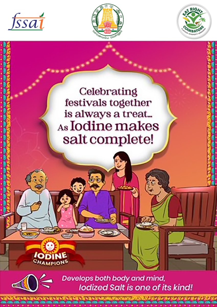 eatright_cbe's tweet photo. #eatright #eatrightindia #fssai #Eatrightcoimbatore #coimbatorelife #cbe #salt #lesssalt #iodized #healthylife #hearthealth https://t.co/1rOWdeP5k8