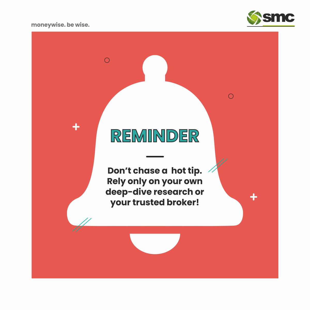 smcglobal's tweet photo. Always trust your own deep-dive research or your trusted stock broker!
#SMC #MoneyWiseBeWise #SMCGlobal #DeepDiveResearch #Broker #Nifty #Sensex #Invest https://t.co/6icG4Yxjaj