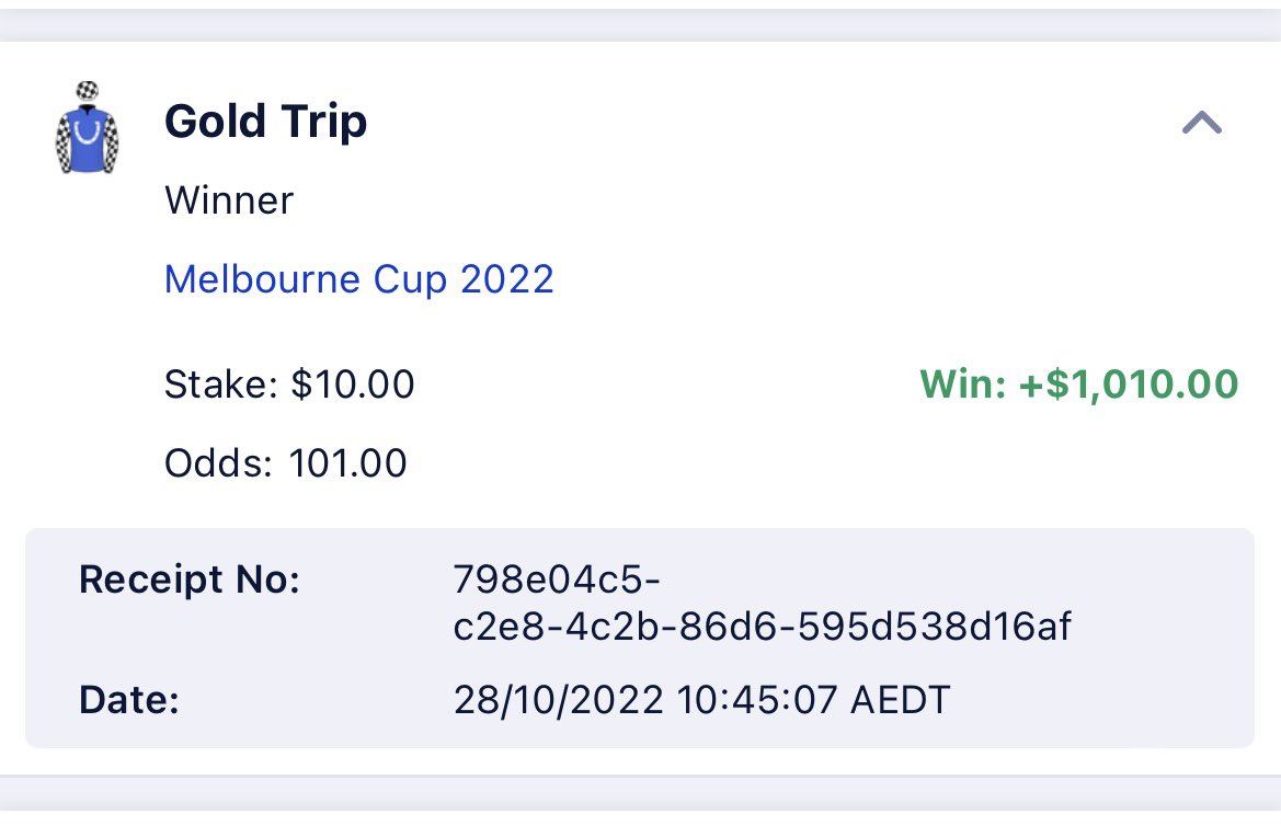 Melbourne cup providing the goods 🥳🍫