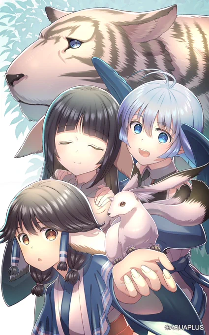 宣伝〜!本日更新されましたアクアプラス様のアプリ『うたわれるもの ロストフラグ』用に以下のイラスト「知己朋友」を描かせていただきました!よろしくおねがいいたします〜!  #うたわれ #ロスフラ 