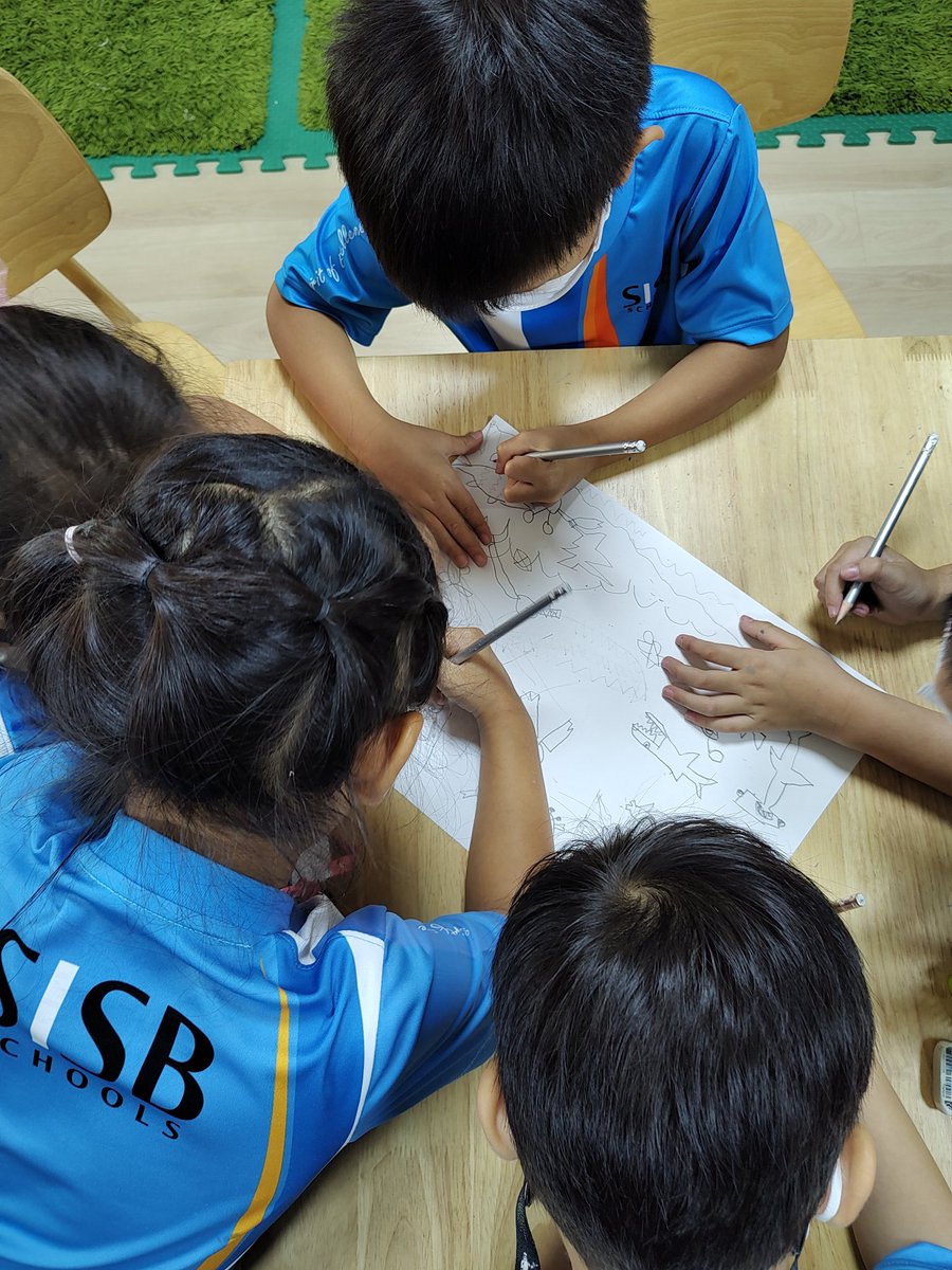 emmersbkk's tweet photo. @whitby_shores @RuthTsang @SISBSchools planning the second part of the @travellingtale started by our partner class @burkeeli. Tomorrow we will work on finalizing the script, painting our illustrations, and recording our voices. https://t.co/MTPikLKGFi