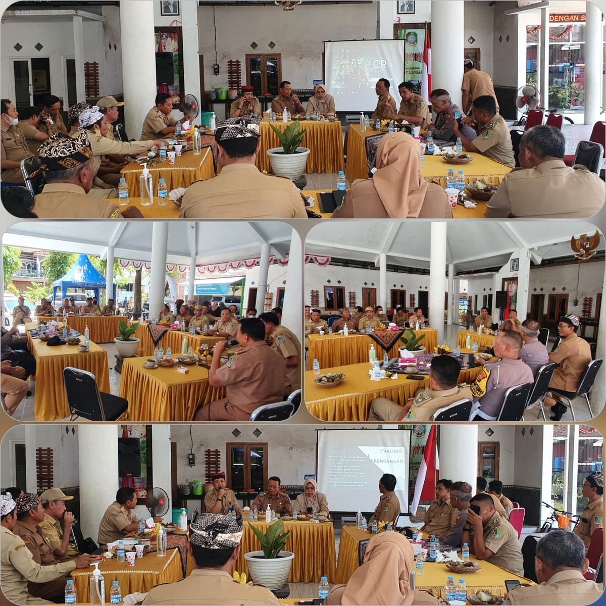 Pertemuan Rutin Kepala Desa dan Sekdes Se-kecamatan Blimbingsari dan Sosialisasi Oleh Plt. Kepala DPMD Banyuwangi di Desa Gintangan Kecamatan Blimbingsari
