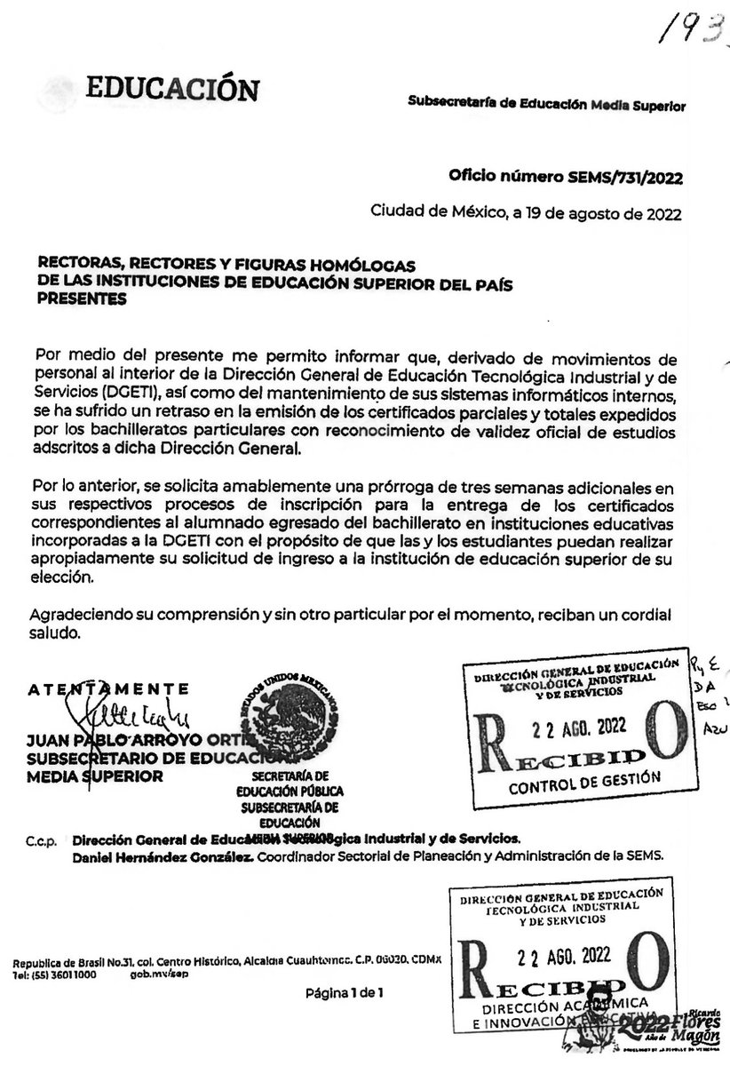 JHoracio_8a's tweet photo. @Letamaya @SEP_mx @CarlosLoret se les olvidó trabajar o ya se pusieron de moda los 22 días? ¿Donde queda la protección del alumno? Después de 8 meses los parásitos de DGETI no contestan ni un correo. https://t.co/XtKDr1O8tm