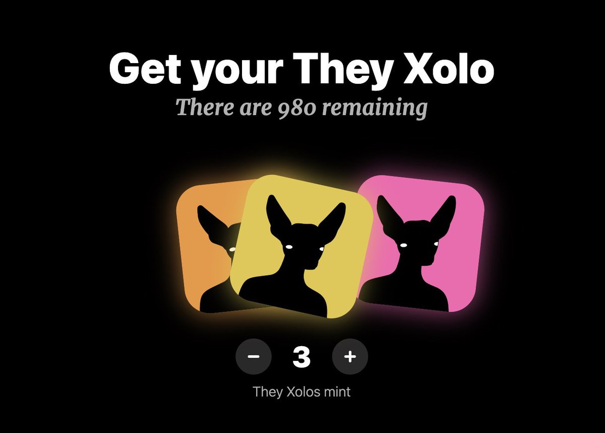 They Xolo - Minting NOW tweet media