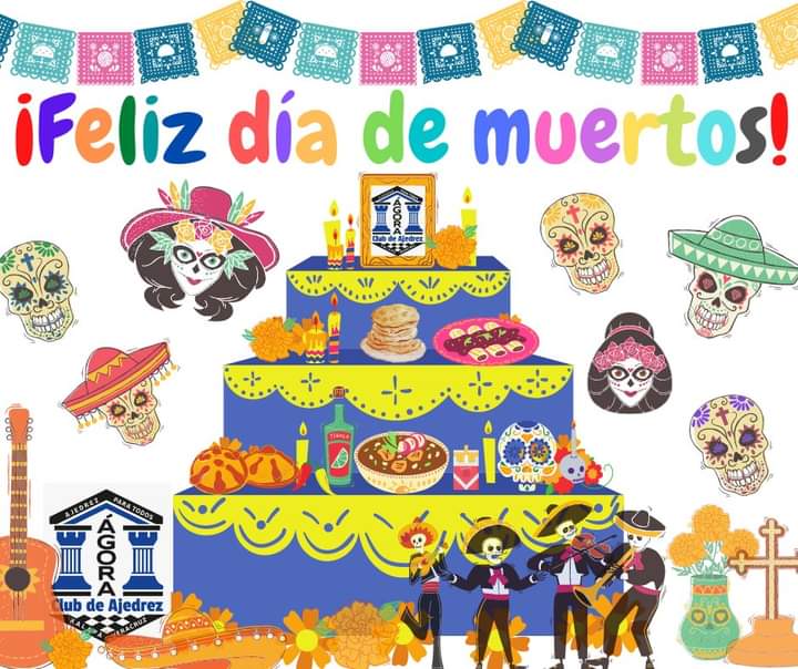 AjedrezAgora's tweet photo. Entre flores, colores, sabores y olores recordaremos a los que ya no están; pero entre bailes, risas y canciones sabremos que nunca se irán 🏵🏵🏵
Reviviendo las #Tradiciones ¡Feliz día de muertos!♟️
#díademuertos #ajedrez #mexico #catrina #catrin #altardemuertos #altar #xalapa https://t.co/YmxsOIwzwl