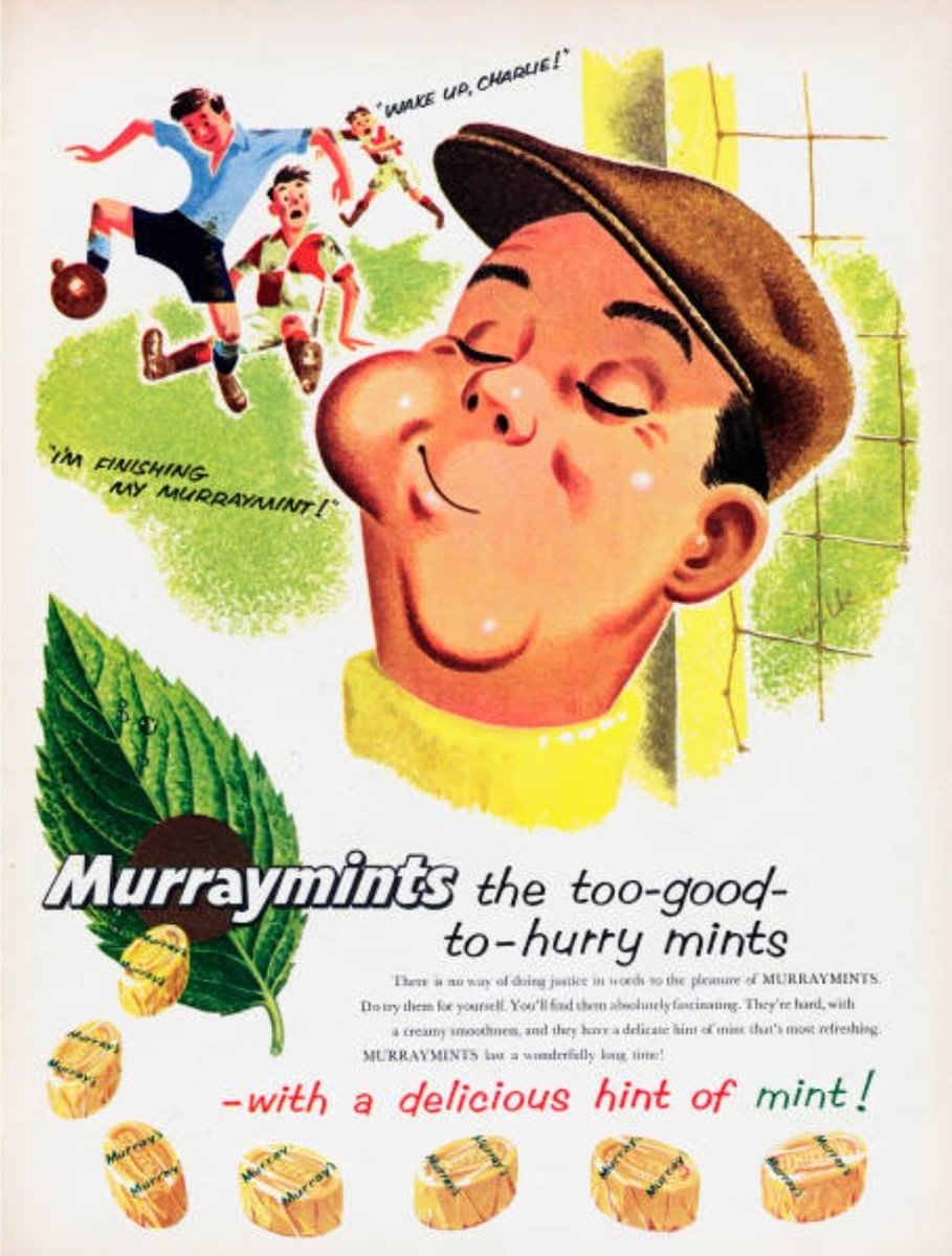 footballmemorys's tweet photo. Advertisment for Murraymints 

#Murraymints #Football #Ads https://t.co/9NtpfBn6pn