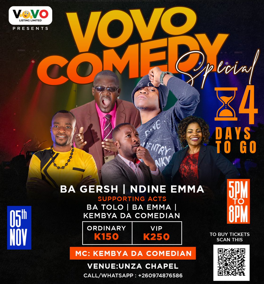 vovolisting's tweet photo. Come and bond with your family over a great laugh. 4 days to go. Get your tickets NOW online via https://t.co/ObAlNgtfjG
Call/WhatsApp +260974876586
#Vovo #vovolisting #event #Ticketing #zambia #comedy 
Event Ticketing Made Easy https://t.co/YtZ1ptuEOC