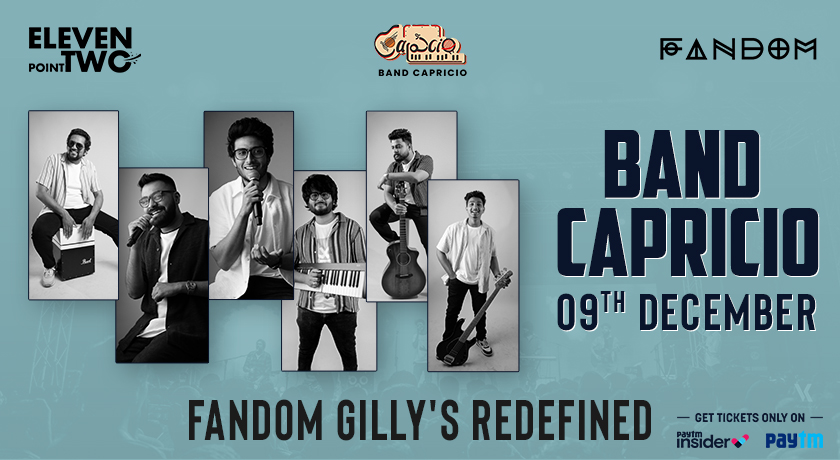 eptworld's tweet photo. Hello..! #bengaluru  !!! 
Are u ready to sing along ?? So yeah @bandccapricio is coming to your town to celebrate the joy of music at Fandom At Gilly's Redefined on 9th December with power-packed medleys and many more ..Go..hurry up! Get ur passes on @paytminsider and make plans https://t.co/h8ayHeLMhL