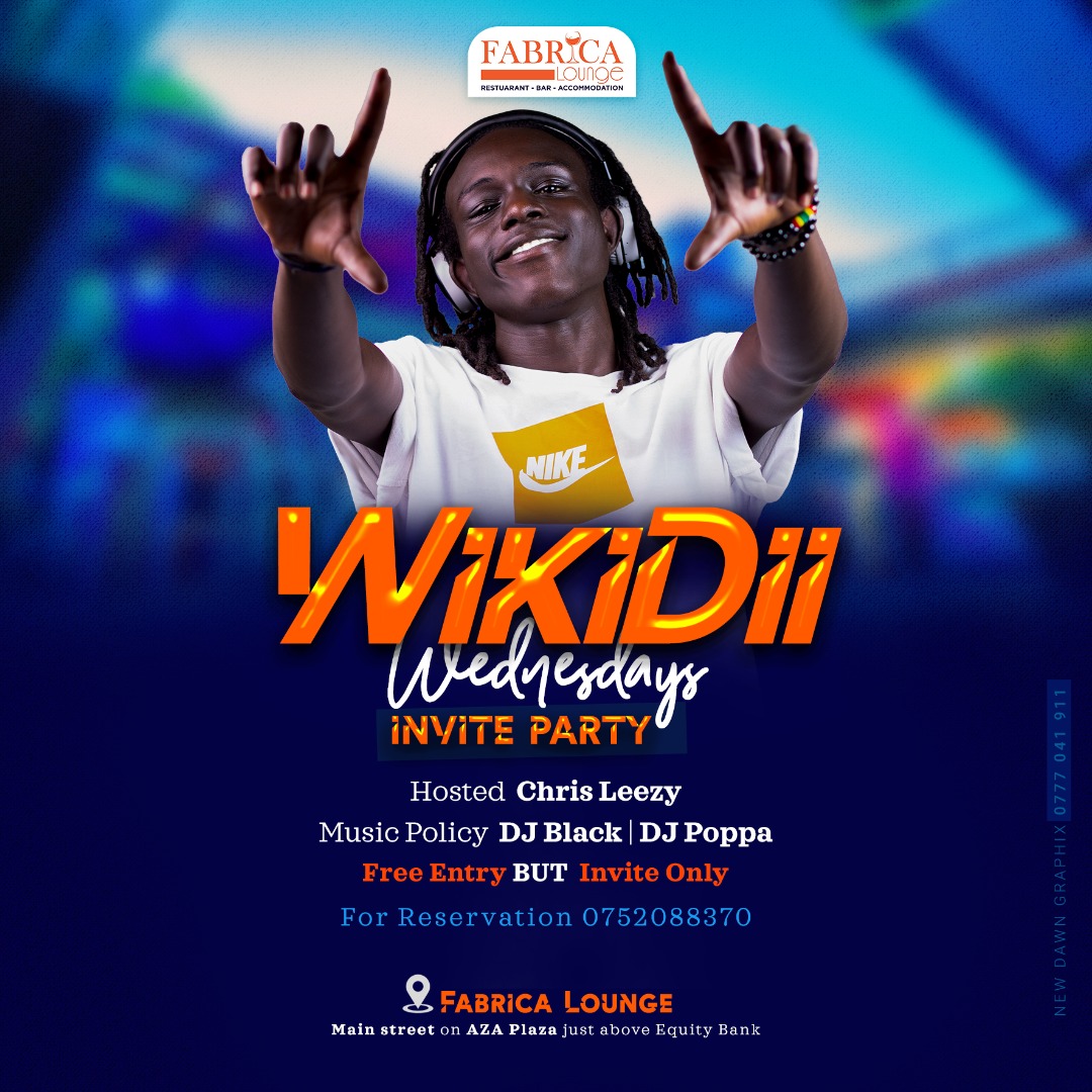 Isuboenvoy's tweet photo. What better way is there to enter a new month than with a new party plan? Introducing the Wikidi Wednesdays @fabrica_lounge featuring your top DJs and hosts. Fall through every Wednesday and let's get Wikidi!
#Nightlife #party #wikidi https://t.co/tYzcxlI4aA