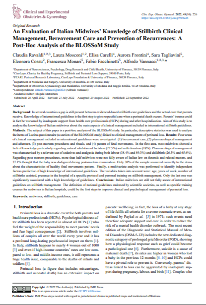 CEOGjournal's tweet photo. #IMR_Press #CEOG #Volume49 #Issue10
"An Evaluation of Italian Midwives' Knowledge of Stillbirth Clinical Management, Bereavement Care and Prevention of Recurrences: A Post-Hoc Analysis of the BLOSSoM Study", just published!
Free full text to read & share: https://t.co/MXEkT0bEnz https://t.co/4cKZ8J7xAD