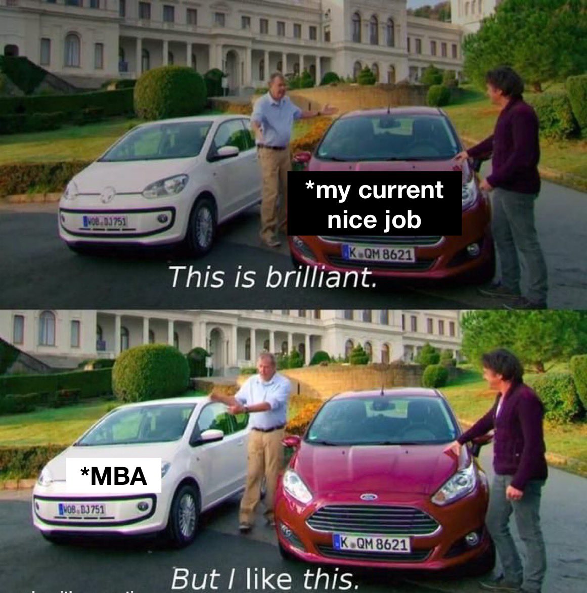 my dad trying to convince me to do a MBA: