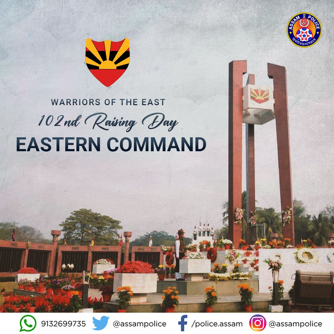 We extend our warmest greetings to @easterncomd on the occasion of their 102nd Raising Day today. The valor and gallantry of the personnel of the Eastern Command in the service of the Nation continue to be an inspiration.