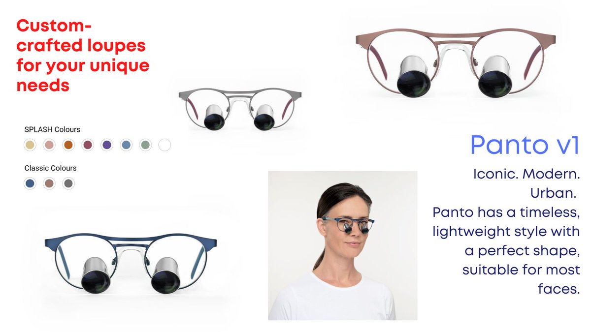 evidentdental's tweet image. Selecting the right frame to support your loupes is just as important as selecting the correct magnification. ExamVision strives to provide you with durable, yet fashionab frame options. DM @evidentdental or call 0808 1000 888 to arrange a demonstration and see the full range.