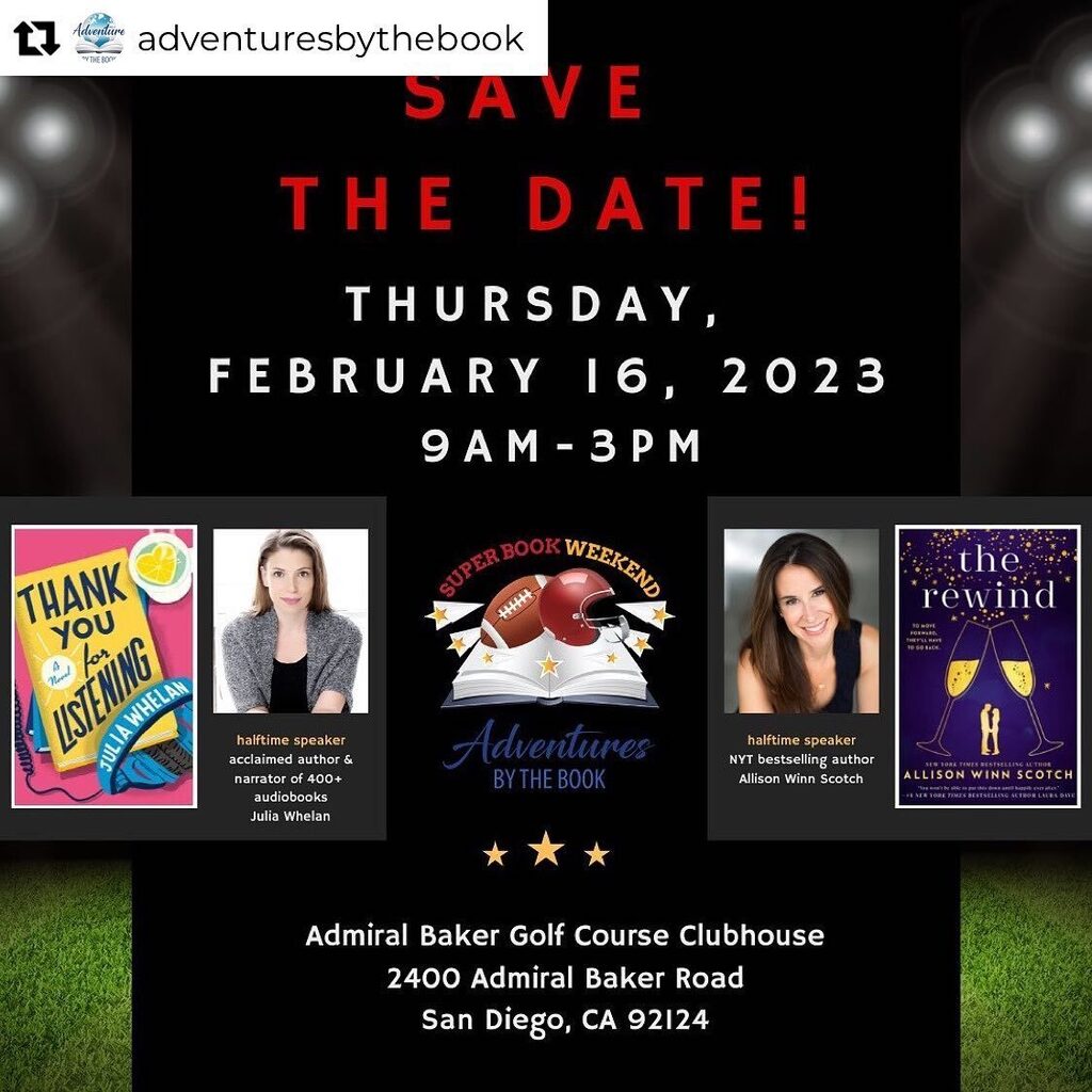 Save the date but also: read The Rewind (what if The Hangover featured exes stuck in their old college town on Y2K?), which is out today! I absolutely adore @aswinn and this is the 4th(??) book of hers that I’ve recorded. It’s co-narrated with my old col… instagr.am/p/CkaHbfvoJGC/