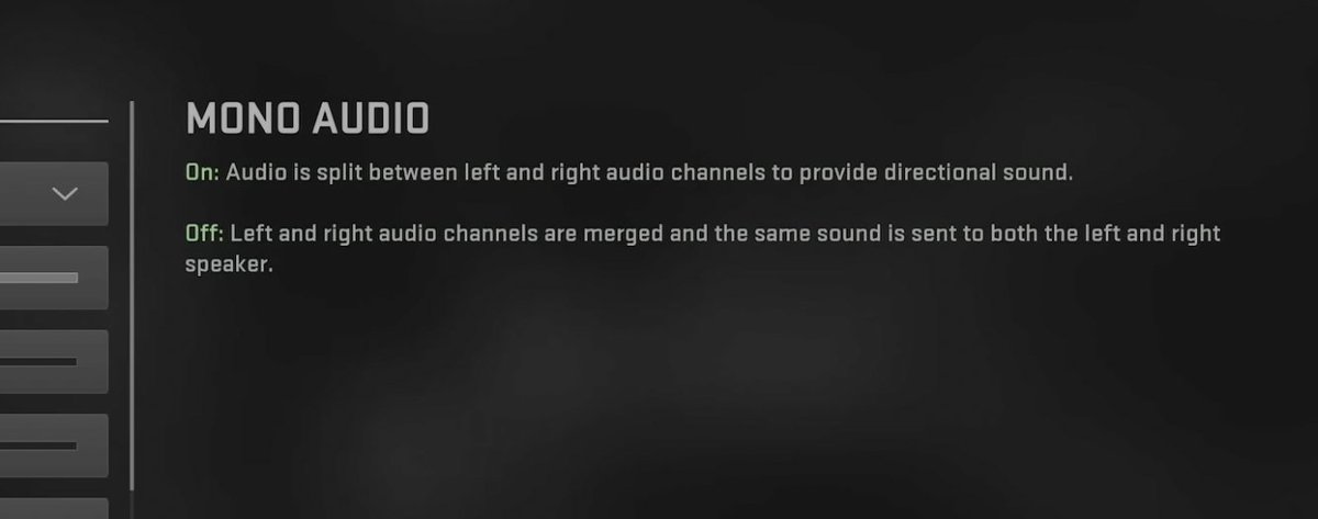 📢ATTENTION MW2 PLAYERS📢

This description is backwards <a href="/Activision/">Activision</a> <a href="/InfinityWard/">Infinity Ward</a>  

You want MONO AUDIO "OFF" for directional sound

Please Retweet to help a friend!
