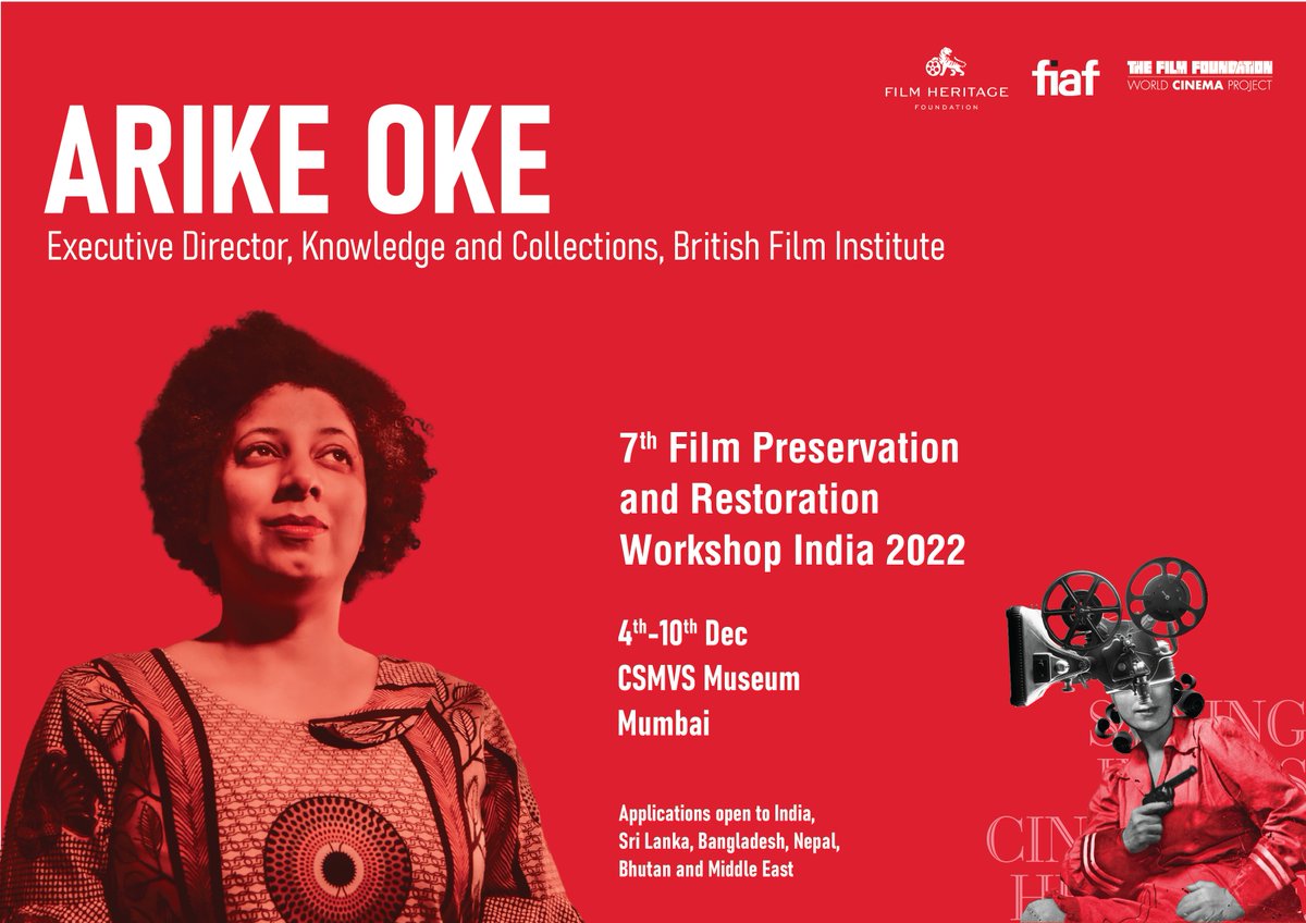 Arike Oke is a noted cultural leader, a registered archivist, and curator. She leads the screen heritage collections at the British Film Institute in  the role of Executive Director of Knowledge and Collections. Apply now! Limited seats available - filmheritagefoundation.co.in/wp-content/upl…