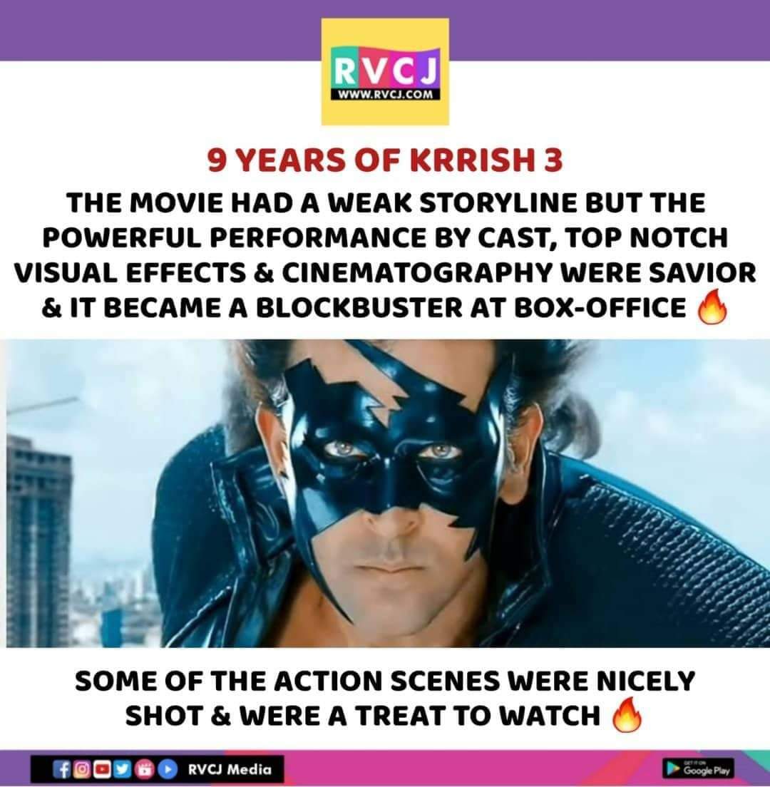 9 Years Of Krrish3

#Krrish #Krrish3 #HrithikRoshan #KanganaRanaut #PriyankaChopra #rakeshroshan @iHrithik @priyankachopra @RakeshRoshan_N