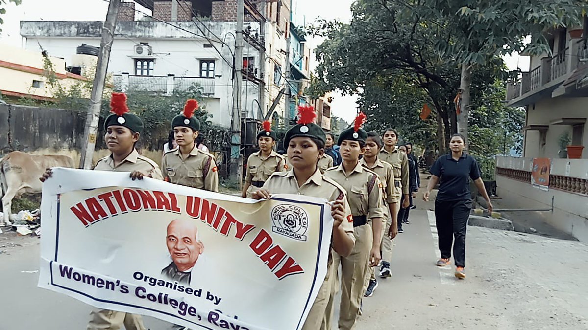 RayagadaNcc's tweet photo. National Unity Day was conducted by 2(O) Girls Bn NCC Rayagada on 31 October 2022 https://t.co/7pdprjDTuz