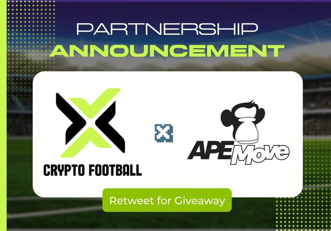 ⚽️ CryptoFball x APEmoveapp⚽️

🎁To celebrate, 10x Mythic Sneakers giveaway from 
<a href="/APEmoveApp/">APEmove | #MoveToEarn</a> + NFT #Freemint from @Fball_Official 
 
1. Like/RT/Tag 3
2. Follow @Fball_Official&amp; <a href="/APEmoveApp/">APEmove | #MoveToEarn</a>
3. Join discord.com/invite/apemove
4. Freemint: app.cryptofball.io

⏰48H
