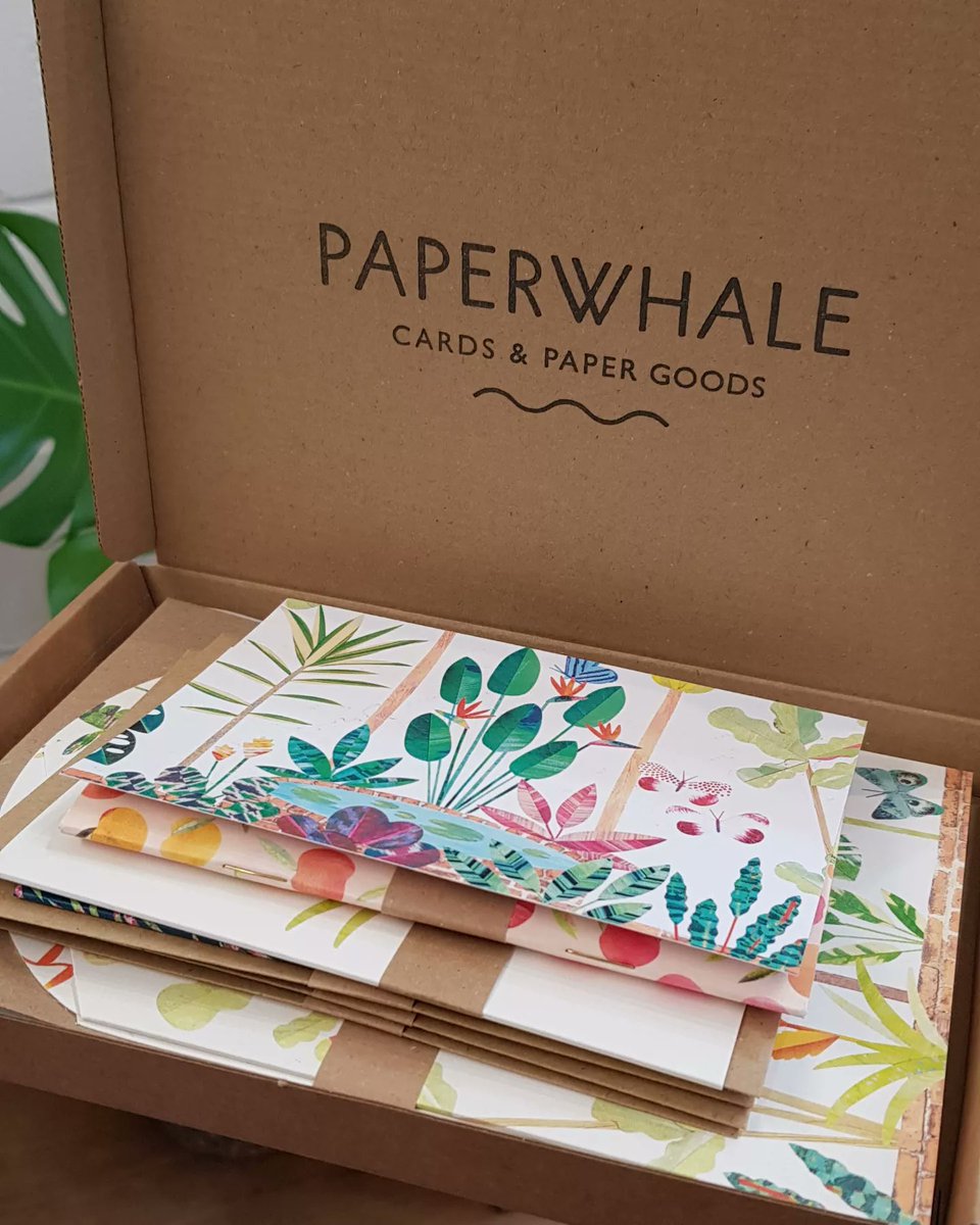 Do you like our new packaging? 🌿🌸 paperwhalecards.etsy.com 
Shop online for botanical inspired cards, prints &amp; stationery 🍃🍃🍃 
#SmallBusiness #EtsySeller #etsyshop